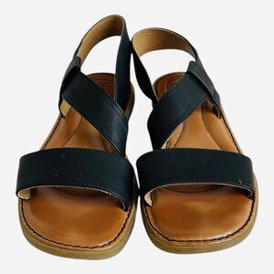 B.O.C. by Born Concept Kacee Black Ankle Strap Comfort Sandals 9M Excellent